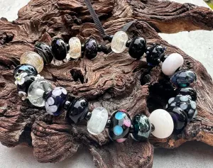 22 Black Orphans Lampwork Beads Set SRA