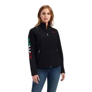 Ariat Women's Classic Team Mexico Flag Softhell Brand Jacket