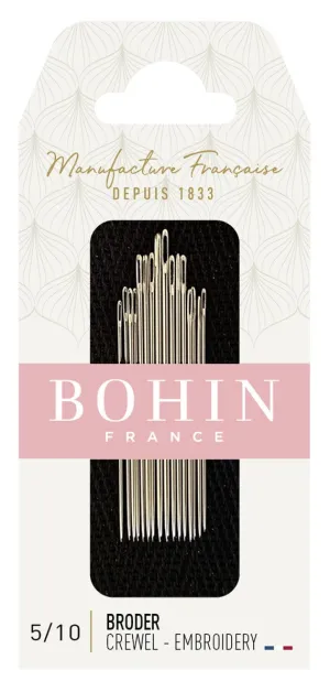 Bohin Embroidery Needles Assorted 5/10