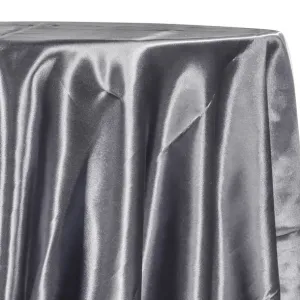 Bridal Satin Table Linen in Gray 665