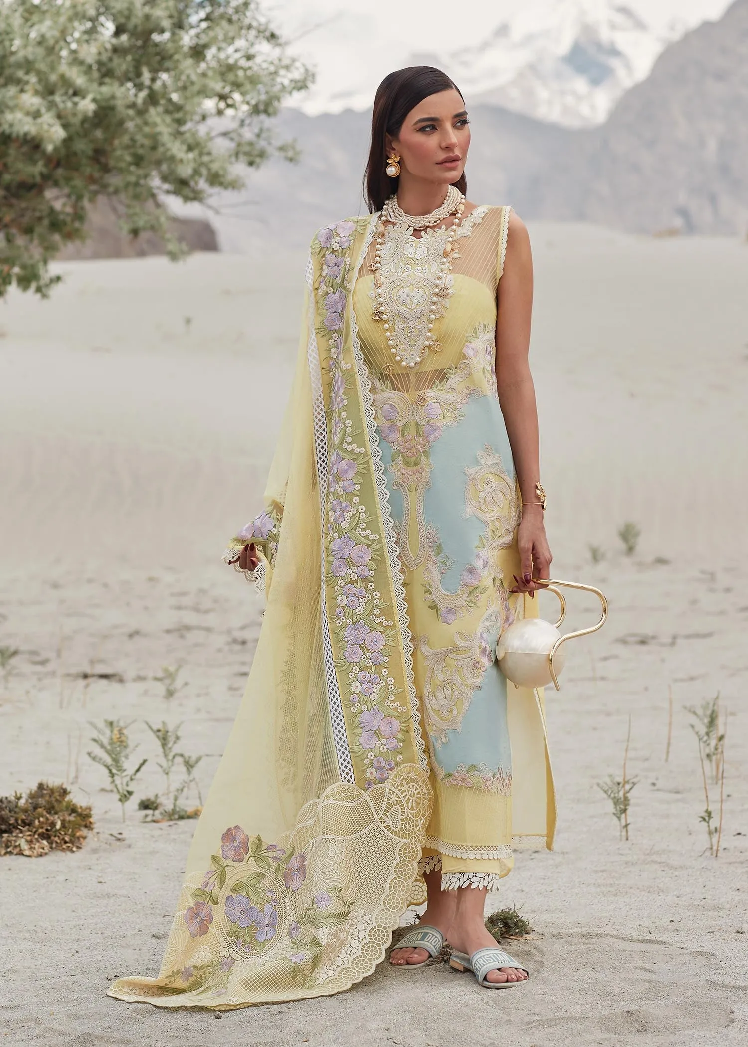 Crimson X Saira Shakira Luxury Lawn Collection – Marori Dreams - D8 A