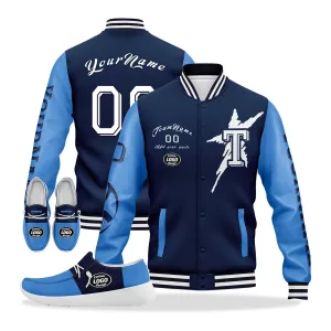 Custom Blue Tennessee Jacket and Sports Shoes Combo Offer Personalized Combo ZH-D020294-32