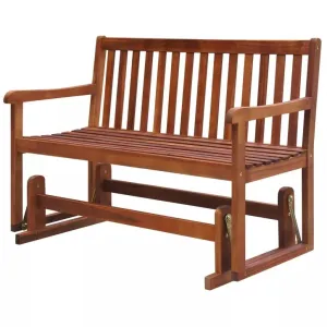 Daonanba Porch Glider Durable Garden Swing Bench Sturdy Acacia Wood