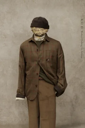 Degas Work Jacket - English Wool - Olive Drab - L, XL