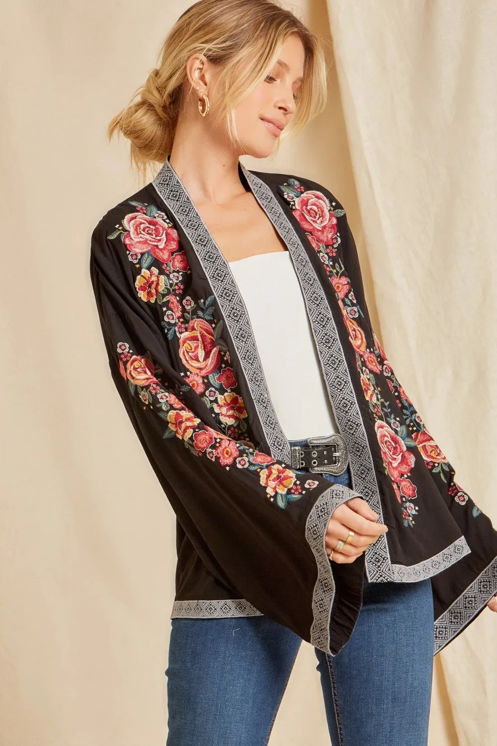 Embroidered Cardigan