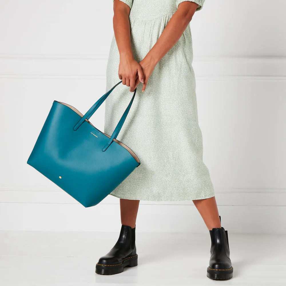 EMERALD LEATHER LARGE IVY TOTE BAG