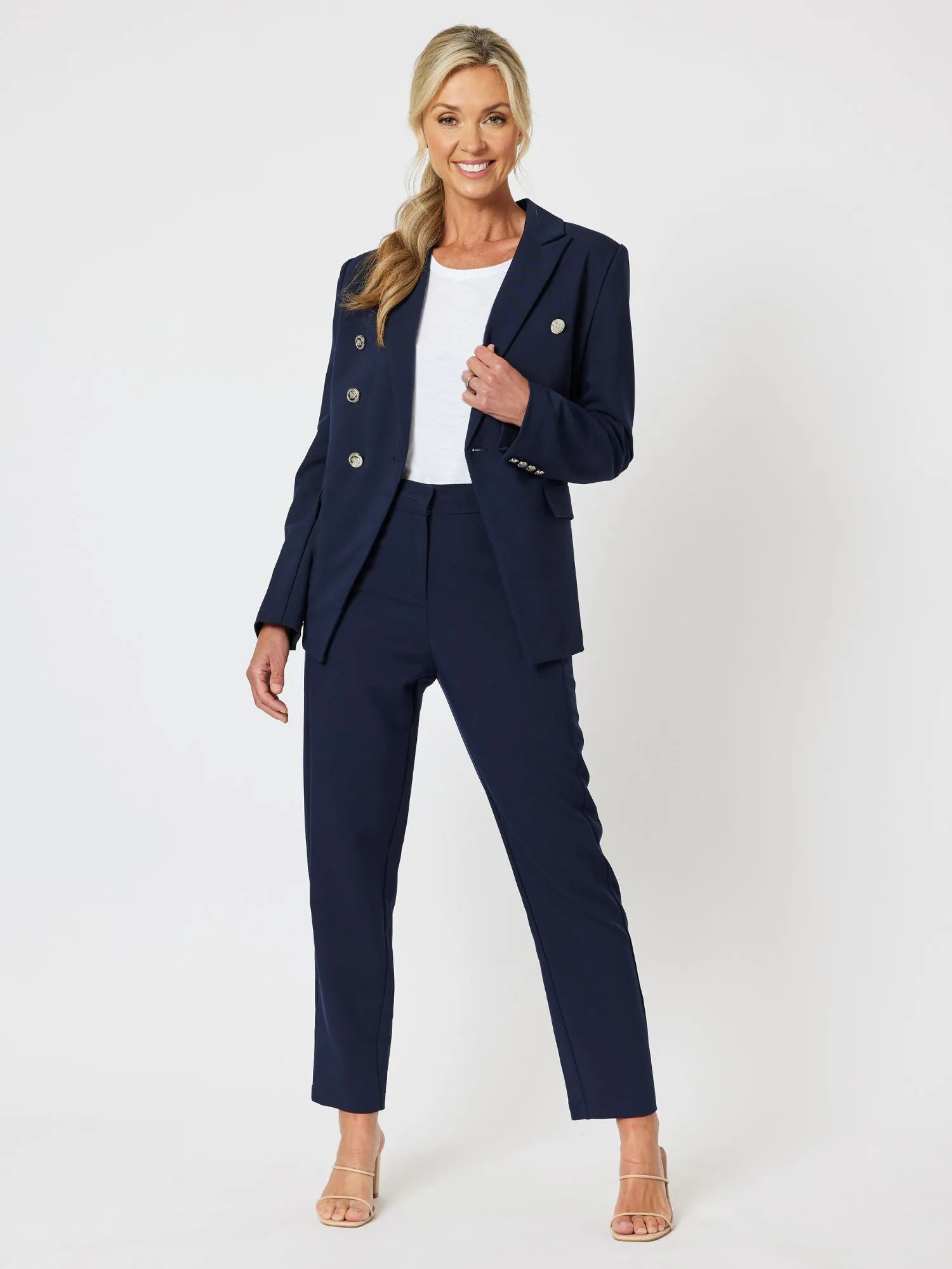 Lauren Slim Leg Pant - Navy