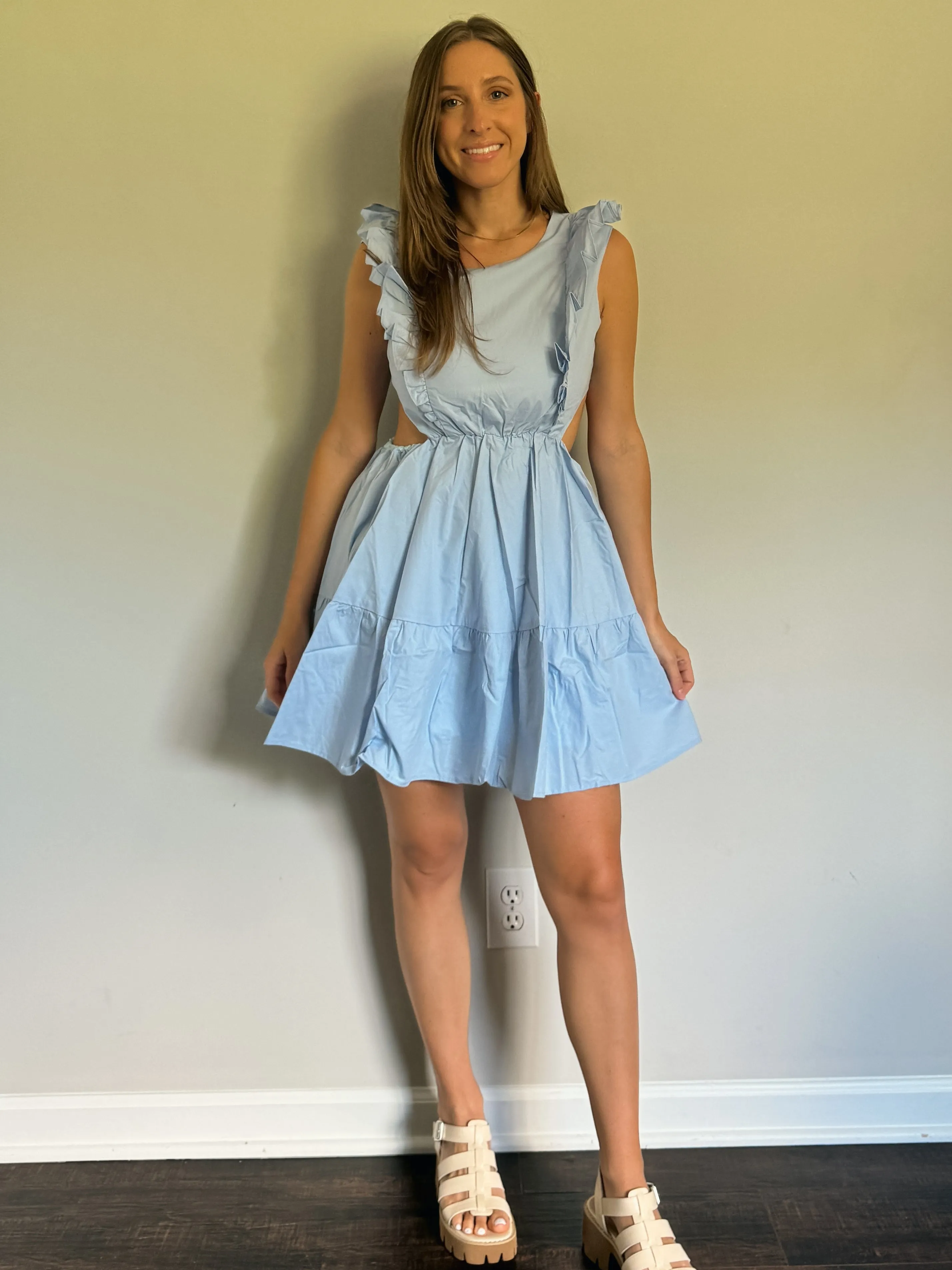 Light Blue Cotton Dress