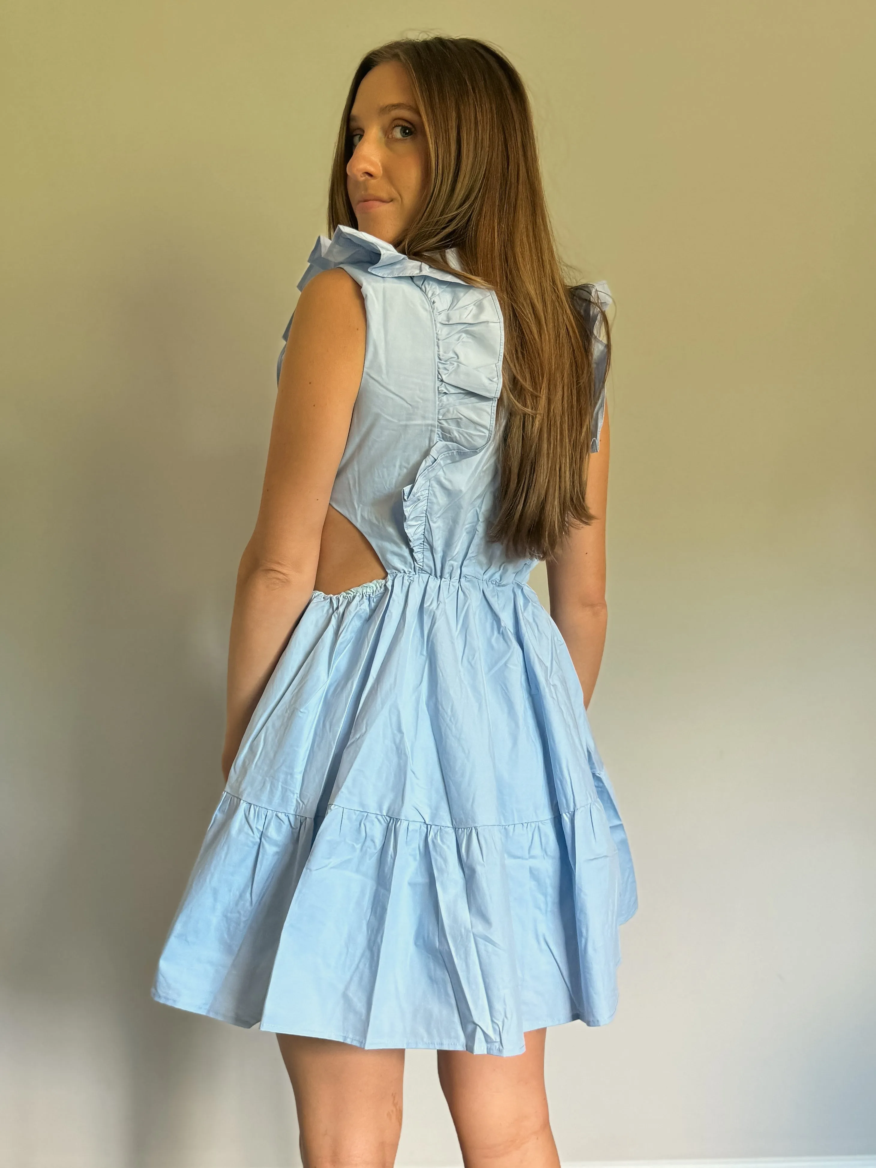 Light Blue Cotton Dress