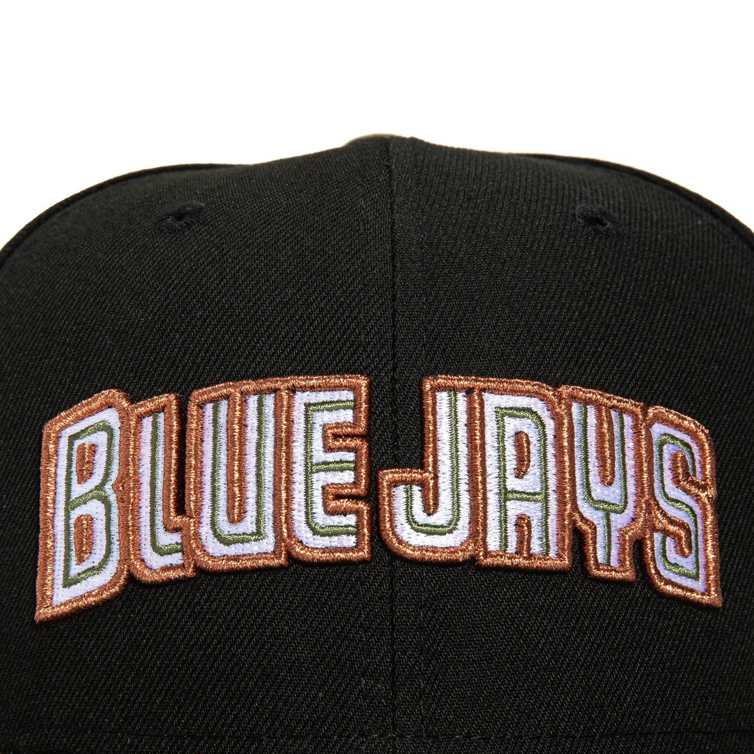 New Era 59Fifty Cookie Martini Toronto Blue Jays 30th Anniversary Patch Word Hat - Black, Olive