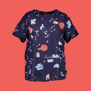 Olga de Polga Galaxy Seersucker Top