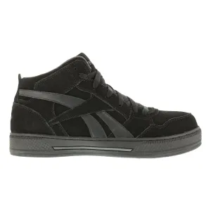 Reebok Mens Black Suede Hi Top Athletic Sneaker Dayod Composite Toe