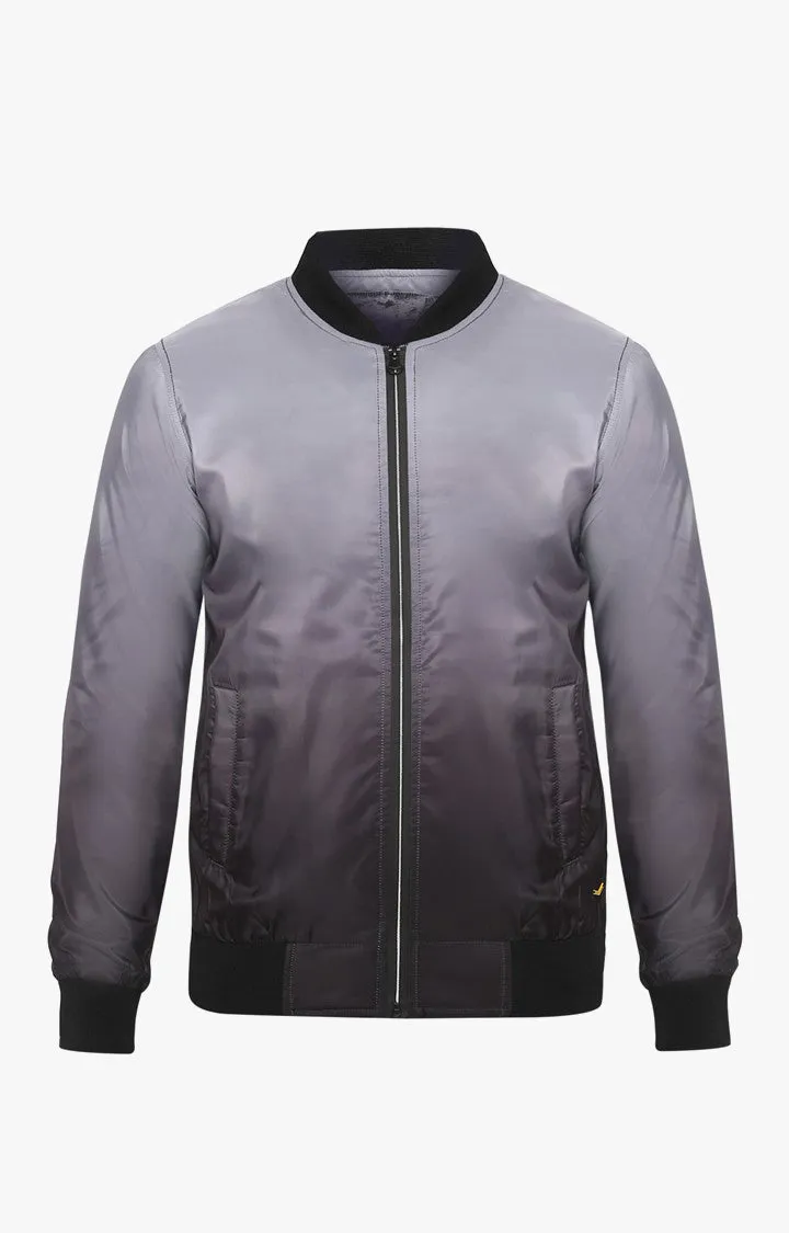 Spykar Grey Polyester Slim Fit Jacket For Men