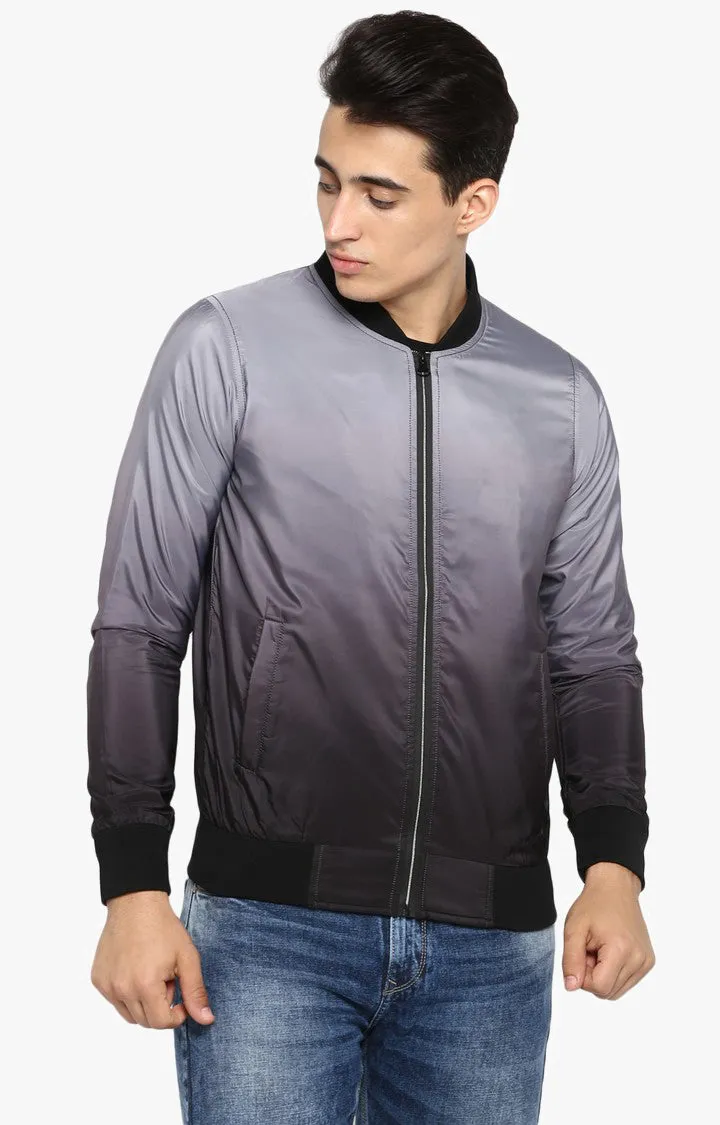 Spykar Grey Polyester Slim Fit Jacket For Men